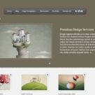 Feather – a calm, airy theme